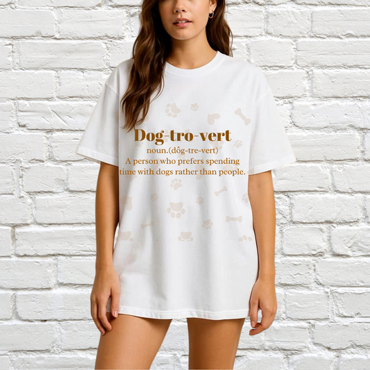 Dog-tro-vert 🐾- Unisex Oversized Tshirt