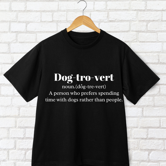 Dog-tro-vert 🐾- Unisex Oversized T-shirt