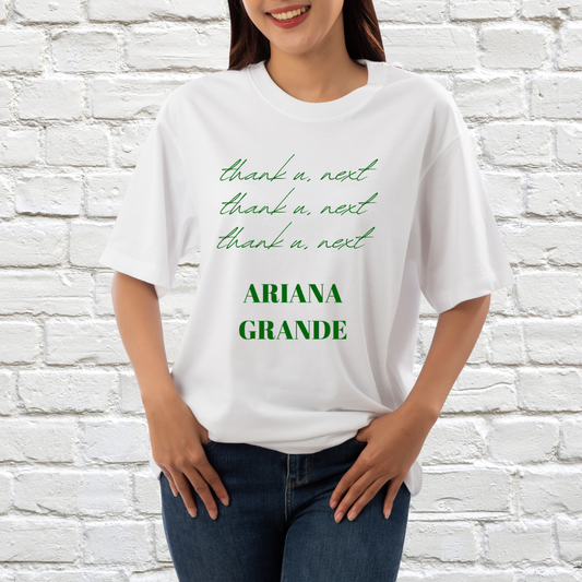 Thank U, Next! - Ariana Grande- Oversized T-shirt (White)